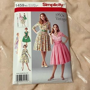 HOLIDAY SALE! PRICE DROP! Simplicity 1459- 1950s/60s Repro Sewing Pattern